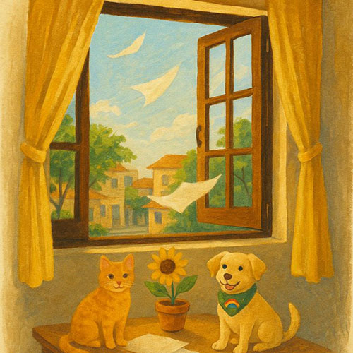 Mở mắt thấy gió mát, lòng cũng nhẹ đi đôi phần