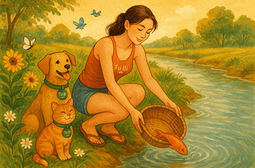 Thả cá không đúng cách – Phóng sinh hay phóng… nhầm?